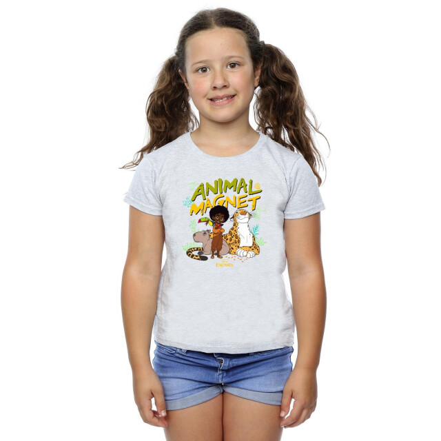 Li-cense Disney meisjes encanto dierenmagneet katoenen t-shirt UTBI17542_sportsgrey large