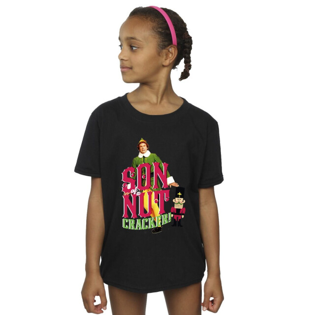 Li-cense Elf meisjes zoon van een notenkraker katoenen t-shirt UTBI17457_black large