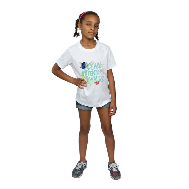 Li-cense Finding dory katoenen t-shirt oceaanavontuur voor meisjes UTBI1718_white large