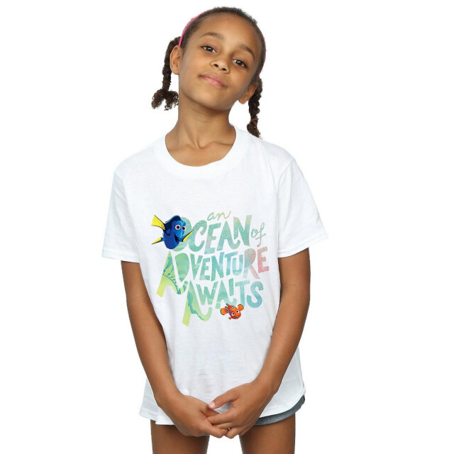 Li-cense Finding dory katoenen t-shirt oceaanavontuur voor meisjes UTBI1718_white large