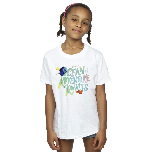 Li-cense Finding dory katoenen t-shirt oceaanavontuur voor meisjes UTBI1718_white large
