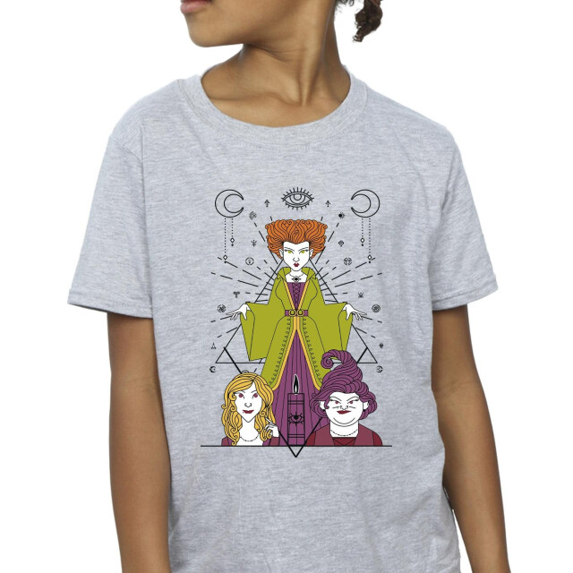 Li-cense Disney meisjes hocus pocus kaars katoenen t-shirt UTBI16730_sportsgrey large