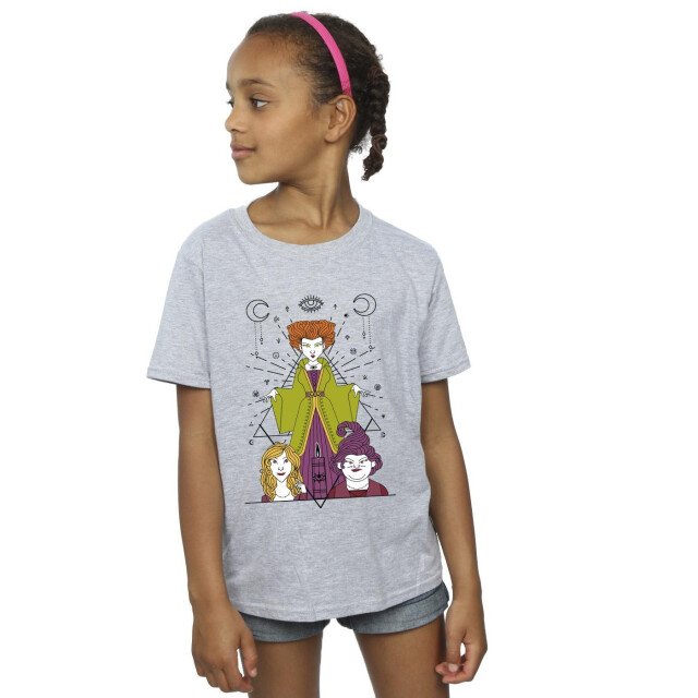 Li-cense Disney meisjes hocus pocus kaars katoenen t-shirt UTBI16730_sportsgrey large