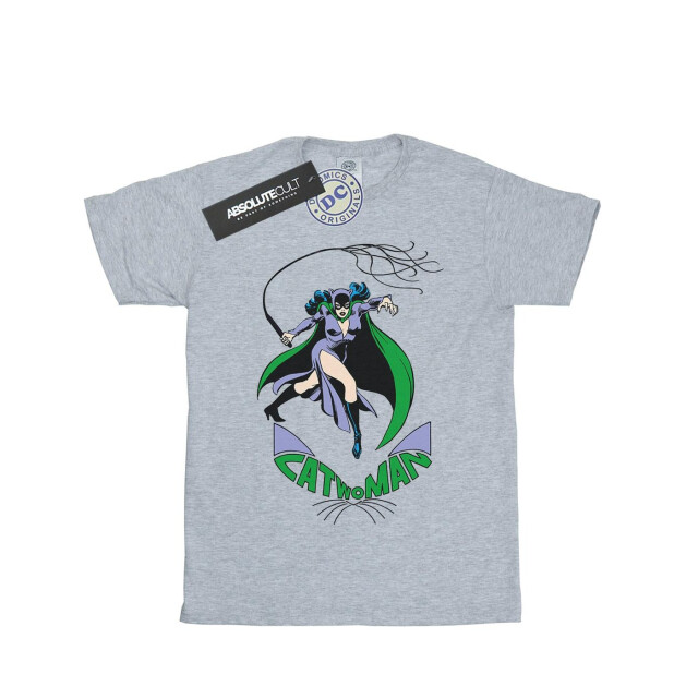 Li-cense Dc comics katoenen t-shirt met zweep voor meisjes UTBI16015_sportsgrey large