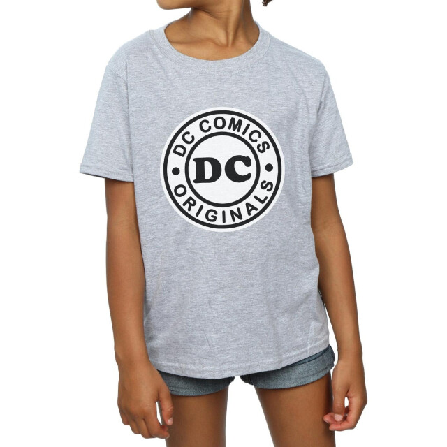 Li-cense Dc comics meisjes dc originals logo katoenen t-shirt UTBI15918_sportsgrey large
