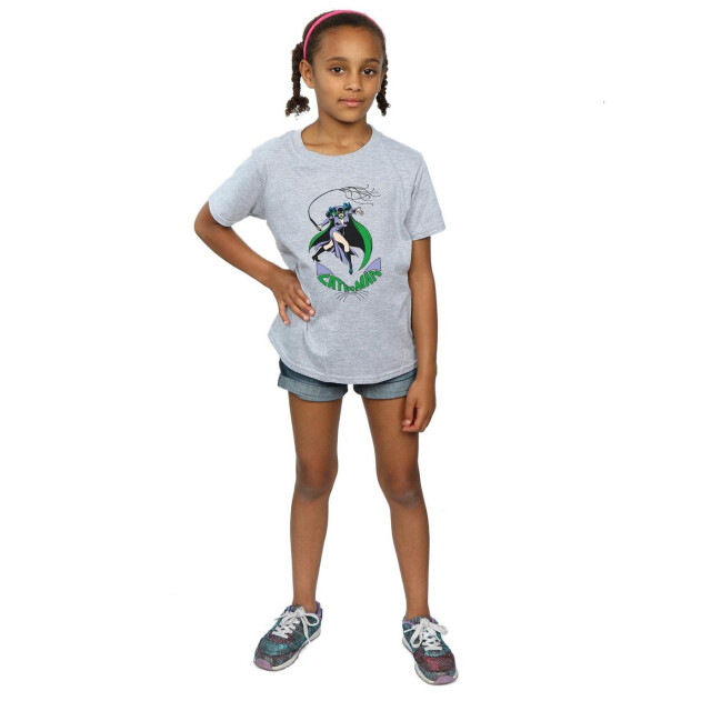 Li-cense Dc comics katoenen t-shirt met zweep voor meisjes UTBI16015_sportsgrey large