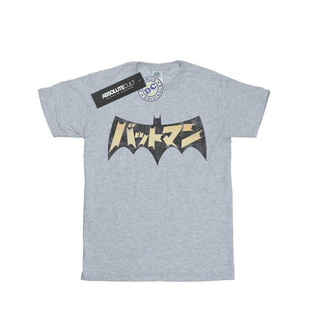 Li-cense Dc comics meisjes batman internationaal logo katoenen t-shirt UTBI16114_sportsgrey large