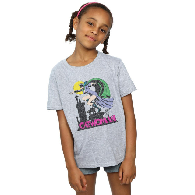 Li-cense Dc comics katoenen t-shirt met craquelé logo voor meisjes UTBI15946_sportsgrey large
