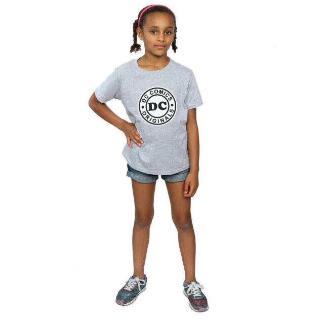 Li-cense Dc comics meisjes dc originals logo katoenen t-shirt UTBI15918_sportsgrey large