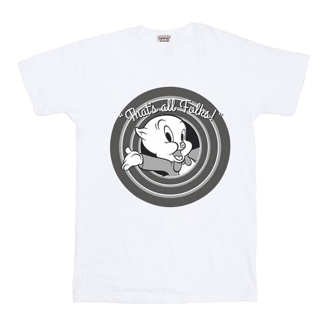 Li-cense Looney tunes meisjes dat is alles mensen porky pig katoenen t-shirt UTBI1504_white large