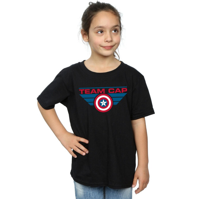 Li-cense Marvel meisjes captain america civil war team cap katoenen t-shirt UTBI15479_black large