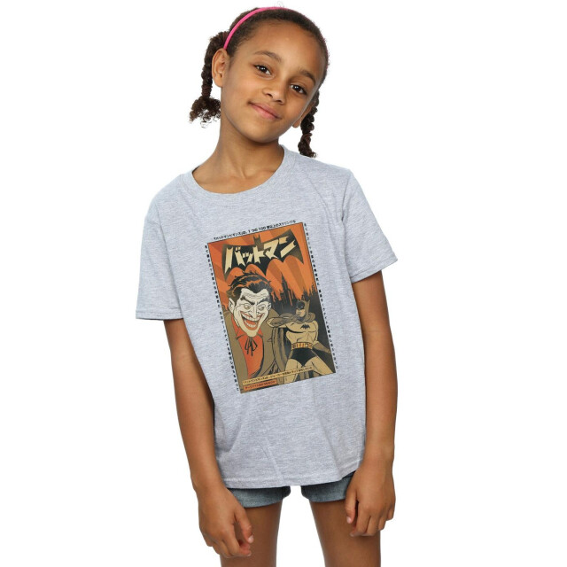 Li-cense Dc comics meisjes the joker cover katoenen t-shirt UTBI16095_sportsgrey large
