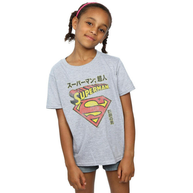 Li-cense Dc comics meisjes superman schild katoenen t-shirt UTBI16097_sportsgrey large