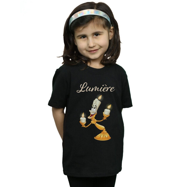 Li-cense Disney meisjes beauty and the beast be our guest katoenen t-shirt UTBI14149_black large