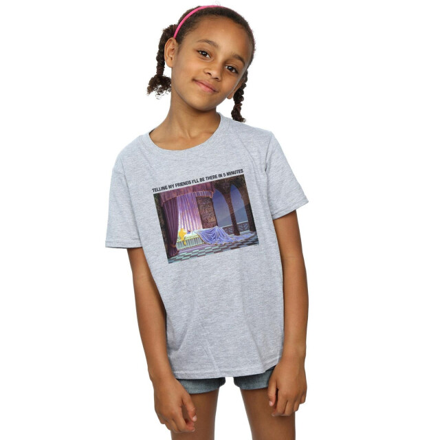 Li-cense Disney meisjes doornroosje i´ll be there in 5 katoenen t-shirt UTBI13708_sportsgrey large
