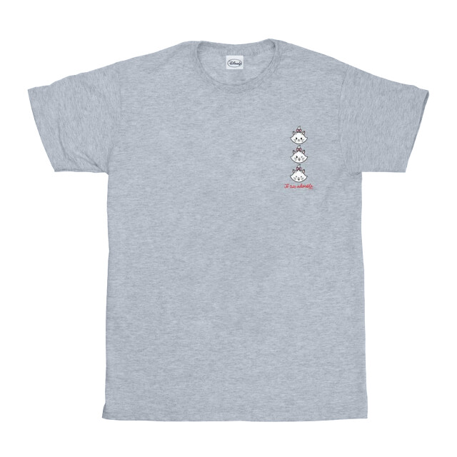 Li-cense Disney meisjes aristokatten marie borst print katoenen t-shirt UTBI13640_sportsgrey large