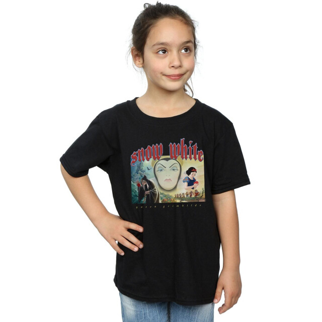 Li-cense Disney meisjes sneeuwwitje en koningin grimhilde katoenen t-shirt UTBI13746_black large