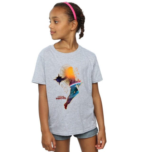 Li-cense Marvel meisjes captain nebula flight katoenen t-shirt UTBI15256_sportsgrey large