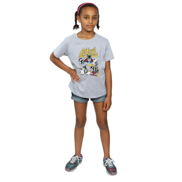 Li-cense Dc comics meisjes heldin of schurk batgirl katoenen t-shirt UTBI1418_sportsgrey large