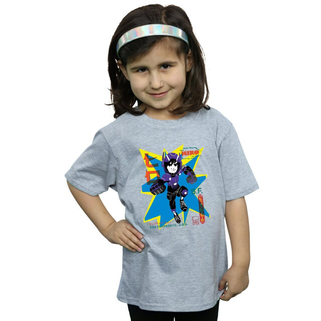 Li-cense Disney meisjes big hero 6 hiro anime katoenen t-shirt UTBI13414_sportsgrey large