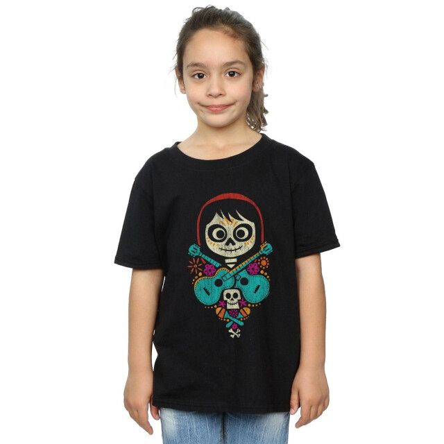 Li-cense Disney meisjes coco miguel gekruiste gitaren katoenen t-shirt UTBI12800_black large