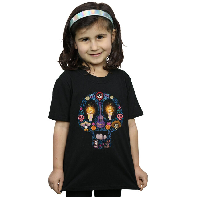 Li-cense Disney meisjes coco kaars doodshoofd katoenen t-shirt UTBI12799_black large