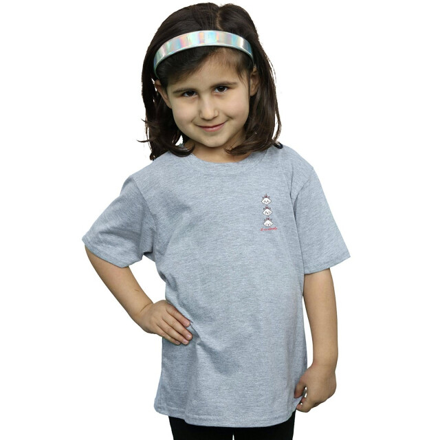 Li-cense Disney meisjes aristokatten marie borst print katoenen t-shirt UTBI13640_sportsgrey large