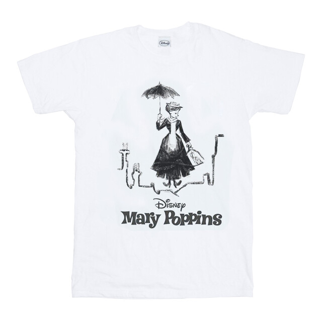 Li-cense Disney meisjes mary poppins rooftop landing katoenen t-shirt UTBI13641_white large