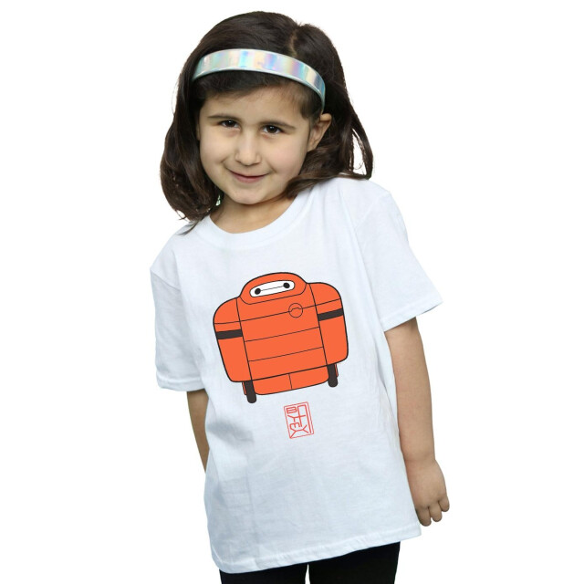 Li-cense Disney meisjes big hero 6 baymax suit katoenen t-shirt UTBI13442_white large