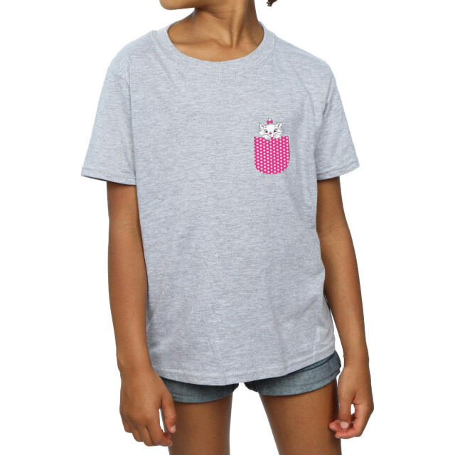 Li-cense Disney meisjes aristokatten marie borst katoenen t-shirt UTBI13383_sportsgrey large