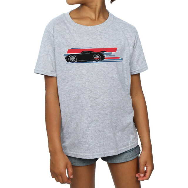 Li-cense Disney meisjes cars jackson storm strepen katoenen t-shirt UTBI12303_sportsgrey large