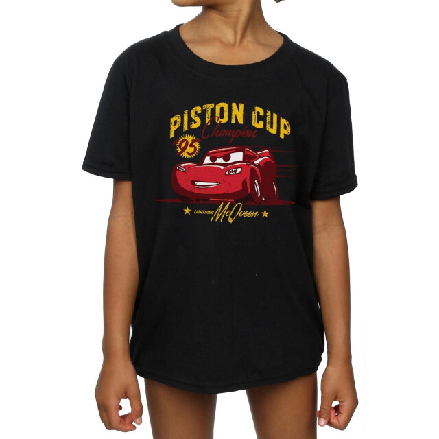 Li-cense Disney meisjes cars piston cup kampioen katoenen t-shirt UTBI12283_black large