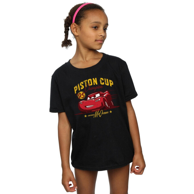 Li-cense Disney meisjes cars piston cup kampioen katoenen t-shirt UTBI12283_black large