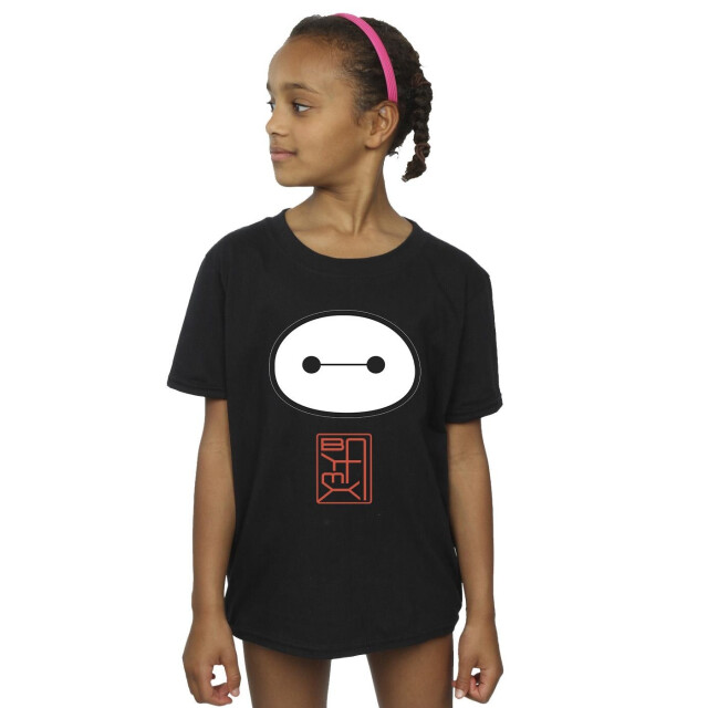 Li-cense Disney meisjes big hero 6 baymax icoon katoenen t-shirt UTBI11841_black large