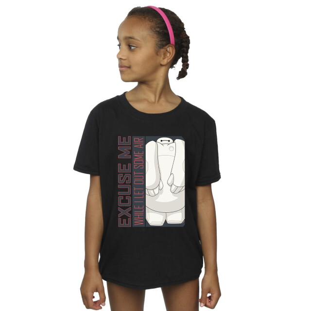 Li-cense Disney meisjes big hero 6 baymax excuse me wat lucht katoenen t-shirt UTBI11961_black large