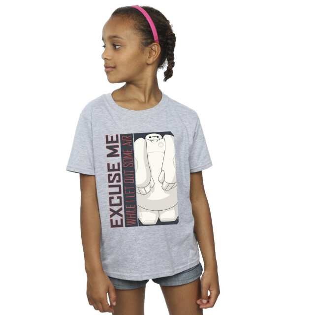 Li-cense Disney meisjes big hero 6 baymax excuse me wat lucht katoenen t-shirt UTBI11961_sportsgrey large