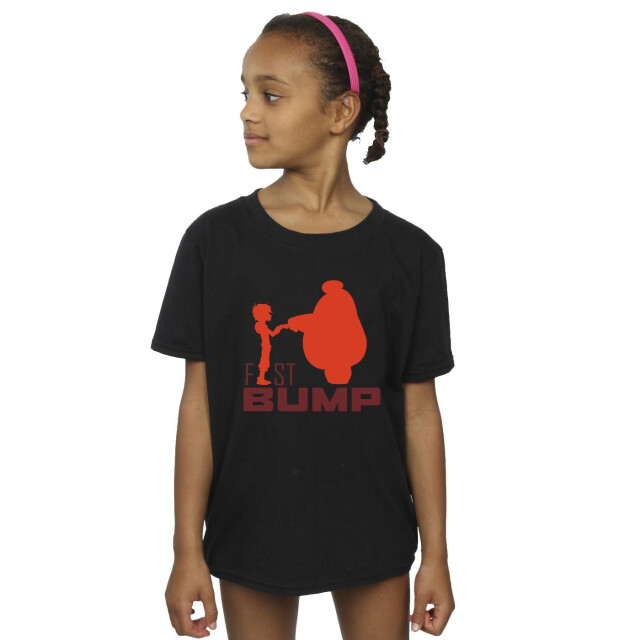 Li-cense Disney meisjes big hero 6 baymax fist bump cutout katoenen t-shirt UTBI12001_black large