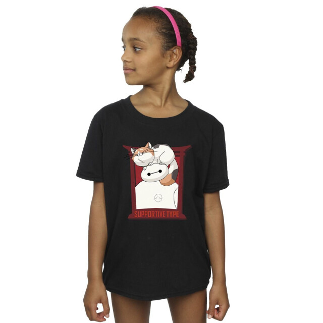 Li-cense Disney meisjes big hero 6 baymax frame support katoenen t-shirt UTBI11929_black large