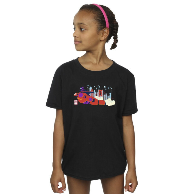 Li-cense Disney meisjes big hero 6 baymax hiro brug katoenen t-shirt UTBI11795_black large