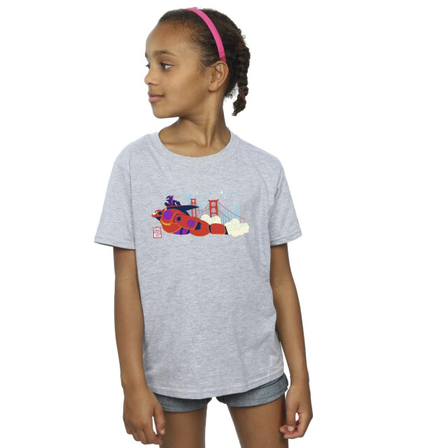 Li-cense Disney meisjes big hero 6 baymax hiro brug katoenen t-shirt UTBI11795_sportsgrey large