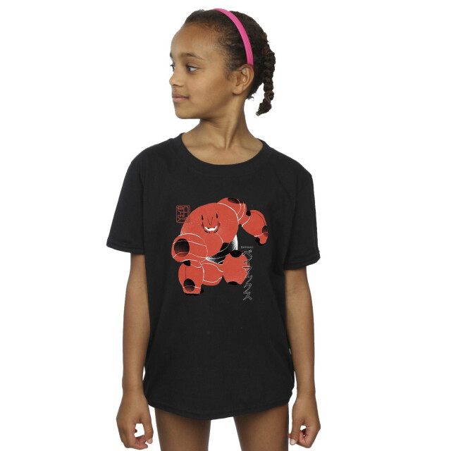 Li-cense Disney meisjes big hero 6 baymax suite pose katoenen t-shirt UTBI11758_black large