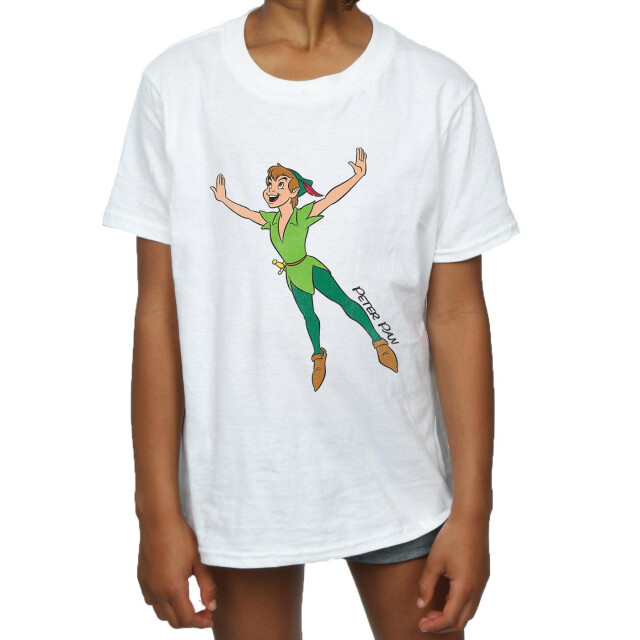 Li-cense Peter pan meisjes klassiek vliegend katoen t-shirt UTBI1176_white large
