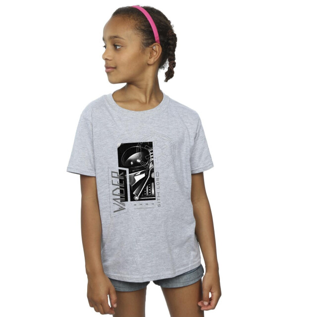 Li-cense Star wars meisjes obi-wan kenobi sith scifi collage katoenen t-shirt UTBI11622_sportsgrey large