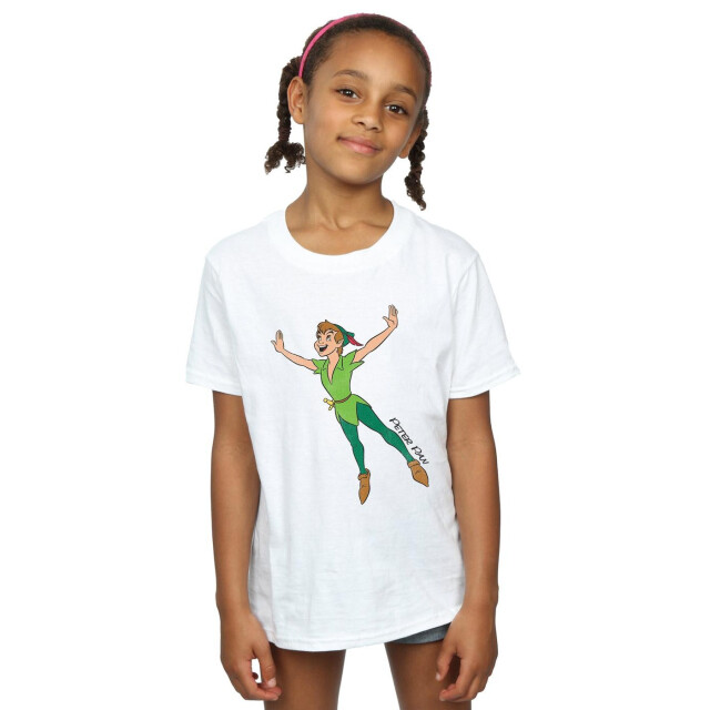 Li-cense Peter pan meisjes klassiek vliegend katoen t-shirt UTBI1176_white large