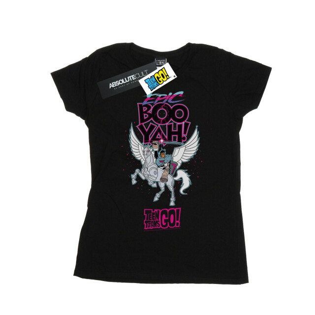 Li-cense Dc comics dames teen titans go epic boo yah katoenen t-shirt UTBI44059_black large