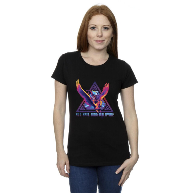 Li-cense Marvel dames thor liefde en donder valkyrie katoenen t-shirt UTBI43986_black large