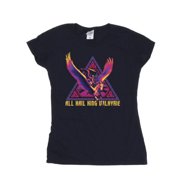 Li-cense Marvel dames thor love and thunder all hail valkyrie katoenen t-shirt UTBI43997_navyblue large
