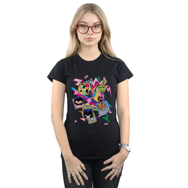 Li-cense Dc comics dames teen titans go 80s icons katoenen t-shirt UTBI44009_black large