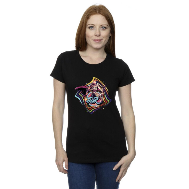 Li-cense Marvel dames thor love and thunder thor swirl katoenen t-shirt UTBI43948_black large