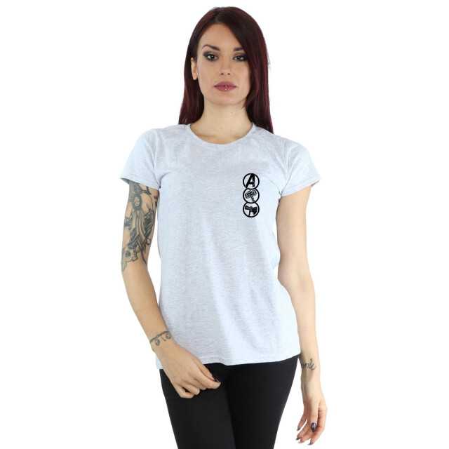 Li-cense Marvel dames thor liefde en donder pictogrammen katoenen t-shirt UTBI43963_sportsgrey large